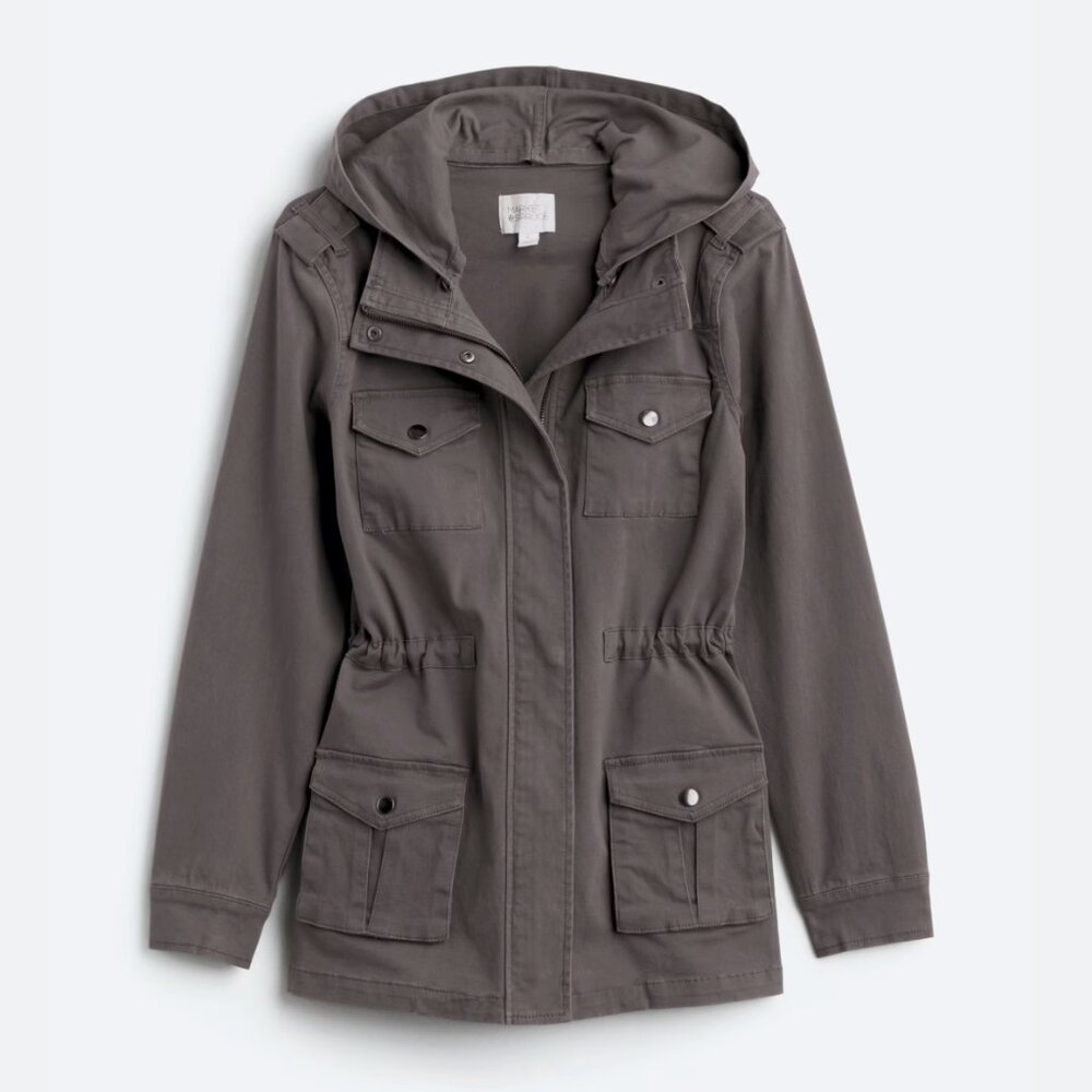 Kathleen Cargo Jacket XL in Grey